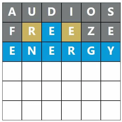 Daily Word Hurdle #501 Morning Answer - 26th September 2022