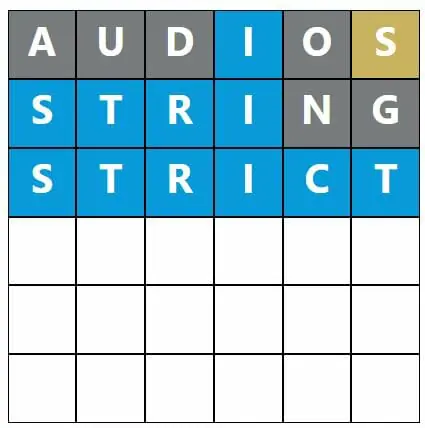Daily Word Hurdle #504 Afternoon Answer - 27th September 2022