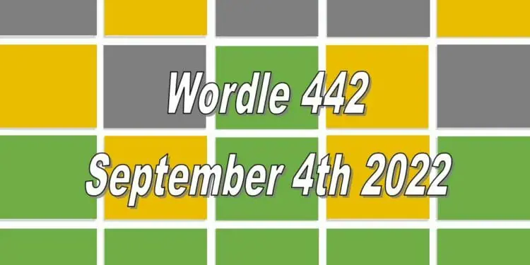 Daily Wordle 442 - 4th September 2022