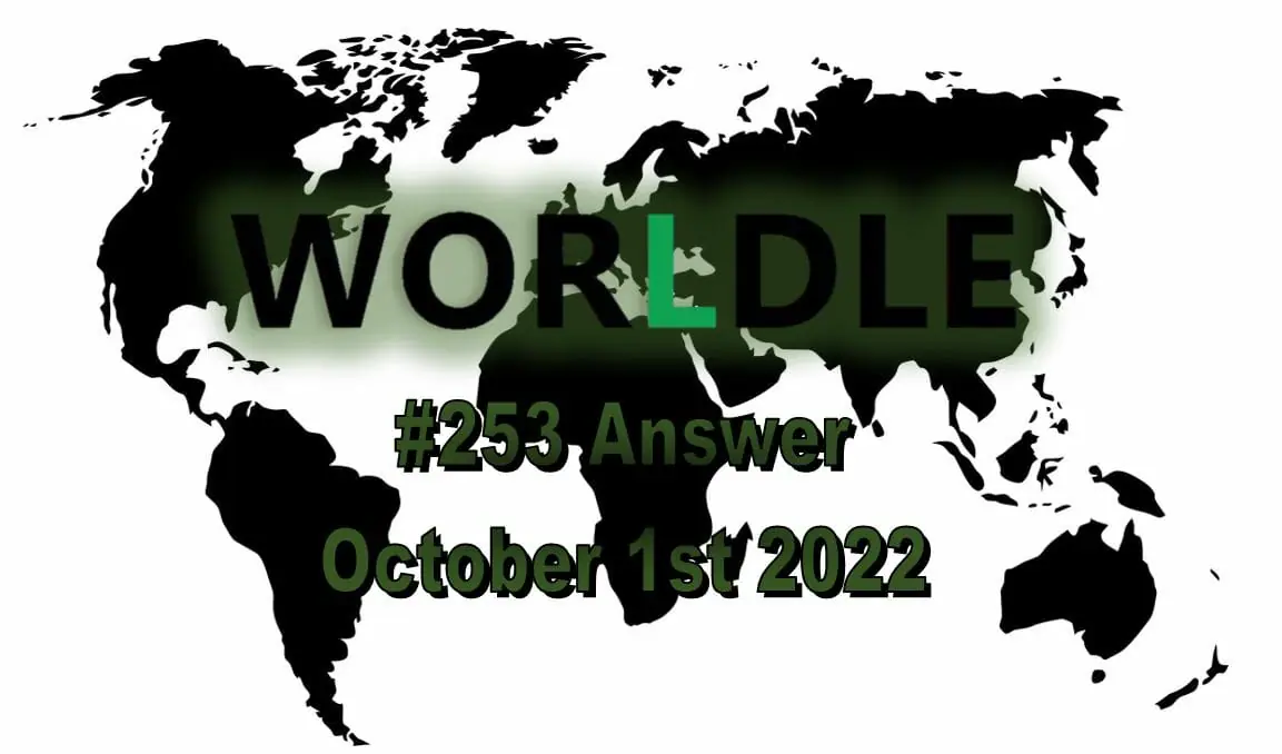 Daily Worldle - October 1st 2022