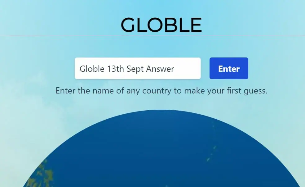 Globle 13 September Answer and Hints Today