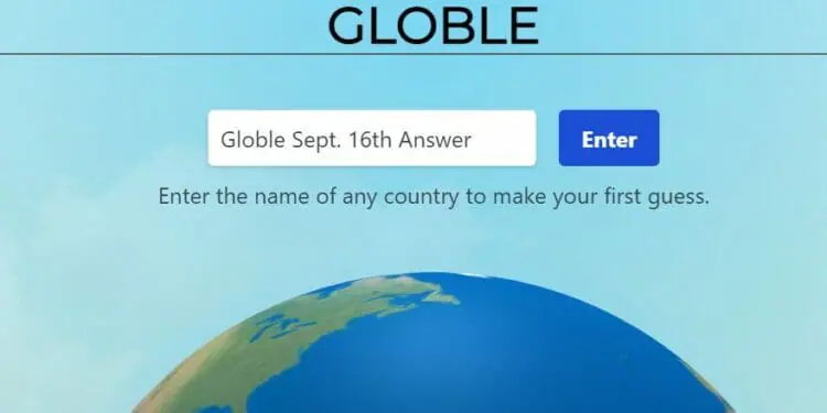 Globle 16 September Answer and Hints Today