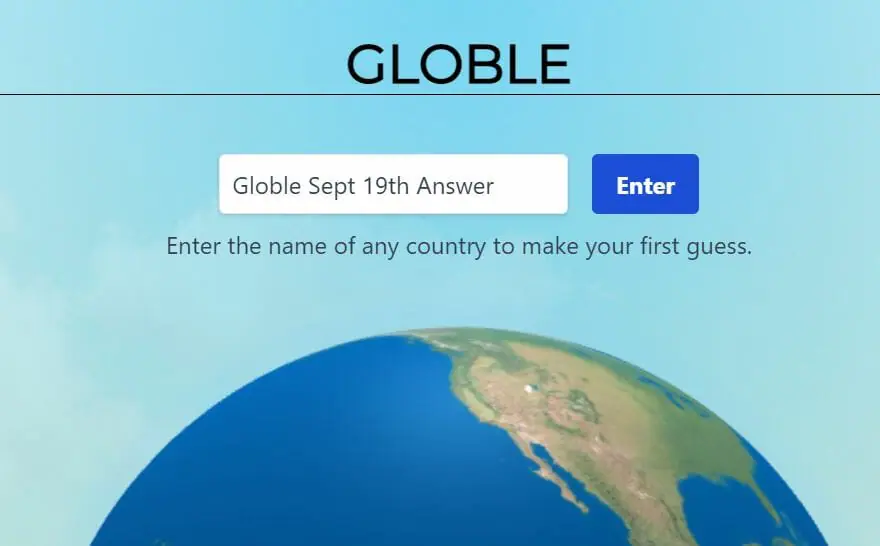 Globle 19 September Answer and Hints Today