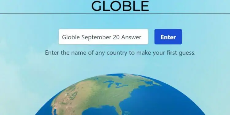 Globle 20 September Answer and Hints Today