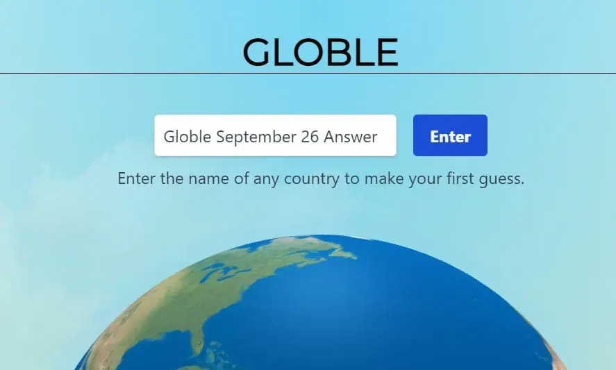 Globle 26 September Answer and Hints