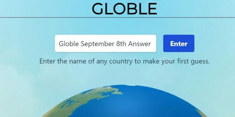Globle Answer 8 September Hints Today