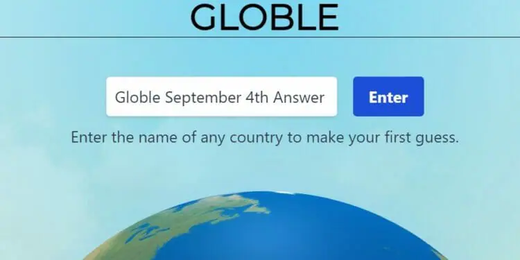 Globle September 4 2022 Answer Today