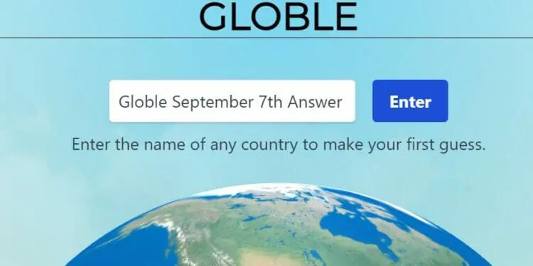 Globle September 7th Answer Today Hints
