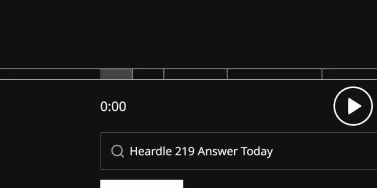Heardle 1 October Answer and Hints Today 219