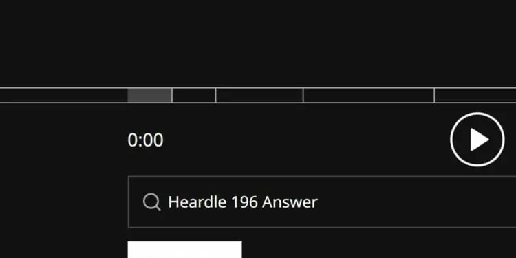 Heardle 196 Answer Today September 8