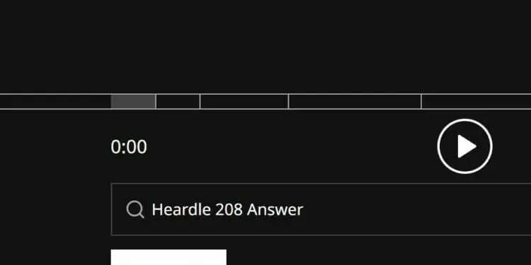 Heardle 20 September Answer and Hints Today 208