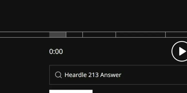 Heardle 25 September Answer and Hints Today 213