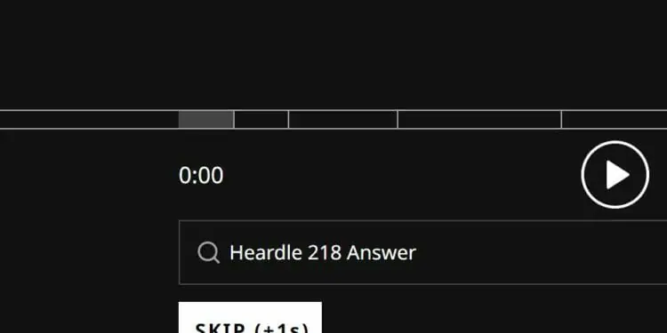 Heardle 30 September Answer and Hints Today 218