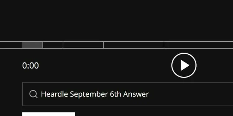 Heardle 6 September Answer Today 194