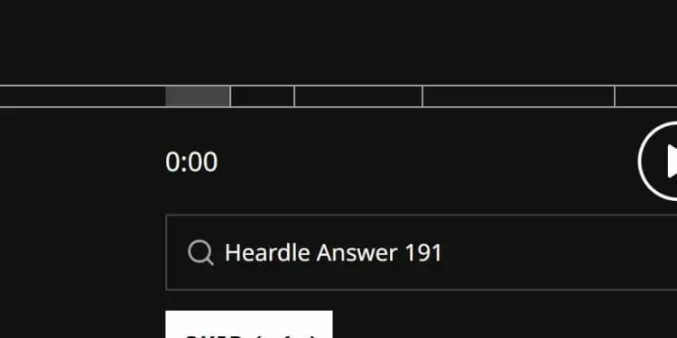 Heardle September 3 Answer Today 191