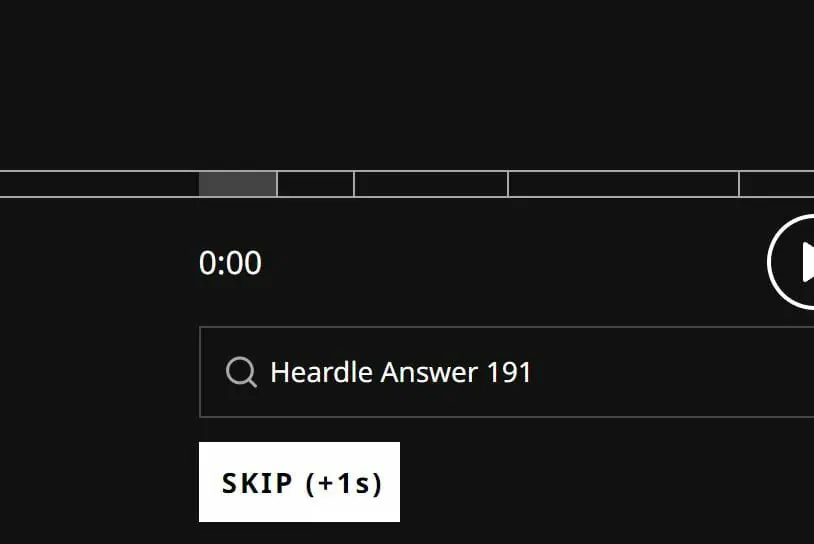 Heardle September 3 Answer Today 191