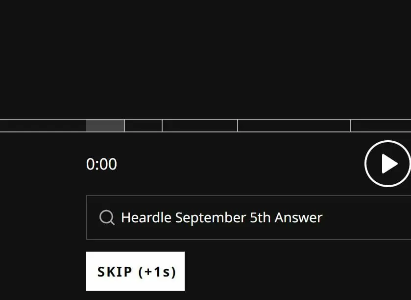 Heardle September 5 Answer Today 193