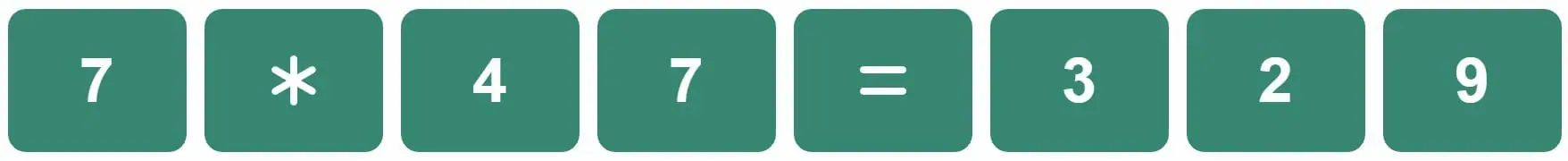 Daily Bi-Nerdle Answer 2 - 23rd October 2022