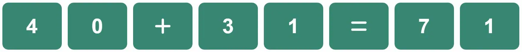 Daily Bi-Nerdle Answer 2 - 9th October 2022