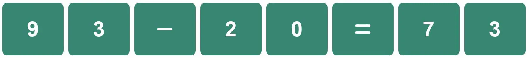Daily Classic Nerdle Answer - 3rd October 2022