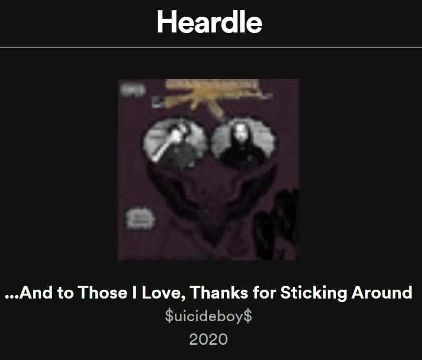 Daily Heardle Answer - 20th October 2022