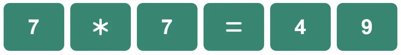Daily Mini Bi-Nerdle Answer 1 - 24th October 2022