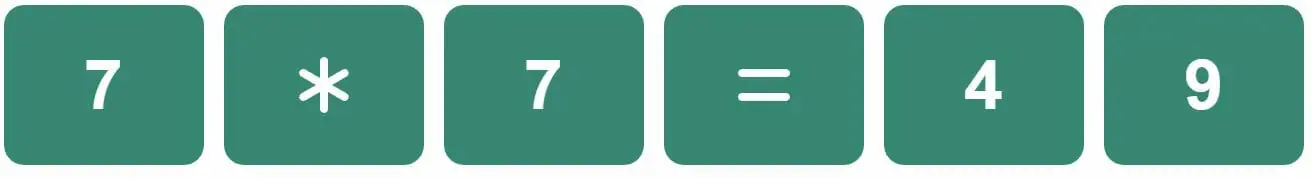 Daily Mini Bi-Nerdle Answer 2 - 14th October 2022