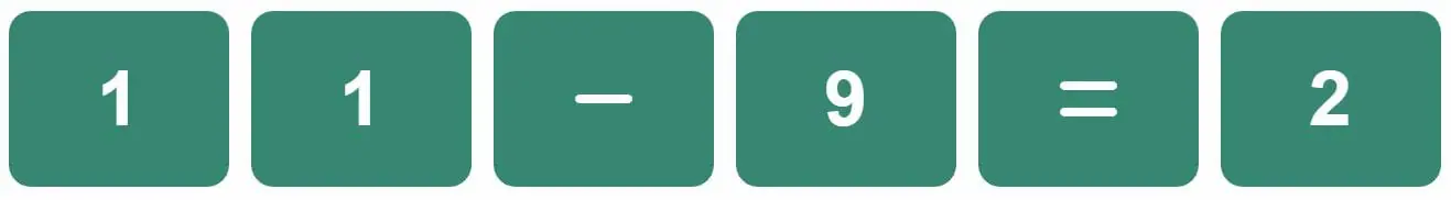 Daily Mini Bi-Nerdle Answer 2 - 7th October 2022