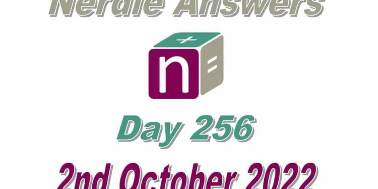 Daily Nerdle 256 Answers - October 2nd, 2022
