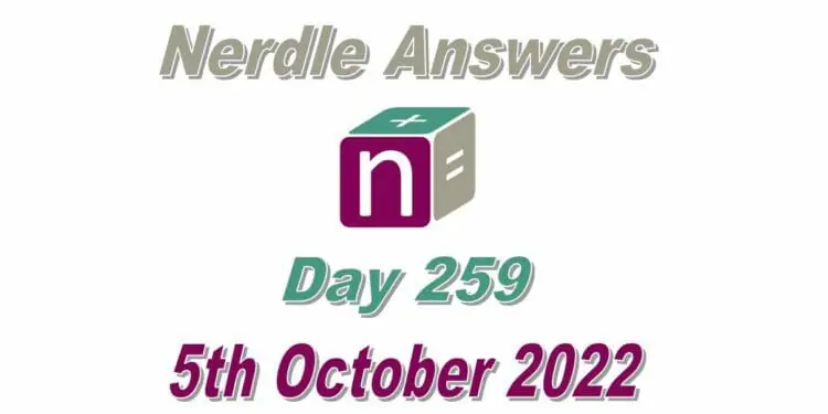 Daily Nerdle 259 Answers - October 5th, 2022