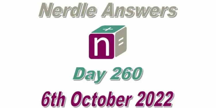 Daily Nerdle 260 Answers - October 6th, 2022