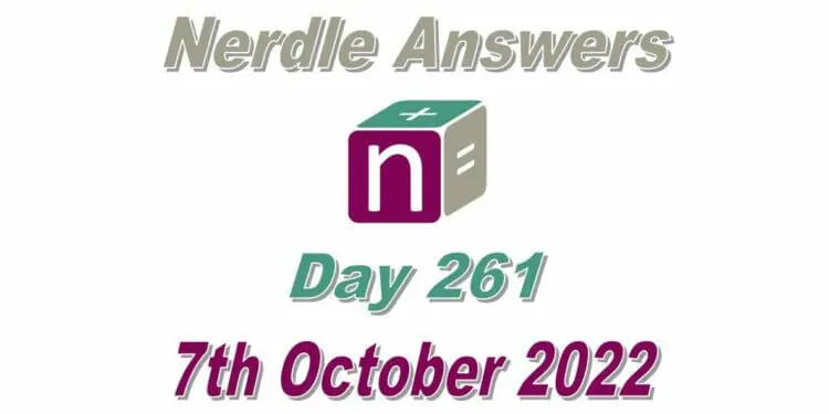Daily Nerdle 261 Answers - October 7th, 2022