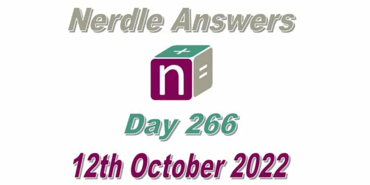 Daily Nerdle 266 Answers - October 12th, 2022