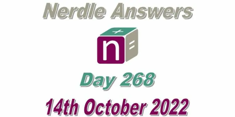 Daily Nerdle 268 Answers - October 14th, 2022