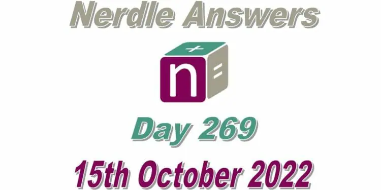 Daily Nerdle 269 Answers - October 15th, 2022