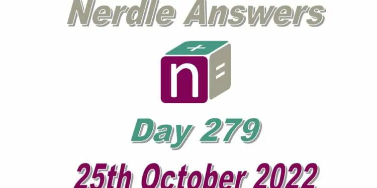Daily Nerdle 279 Answers - October 25th, 2022