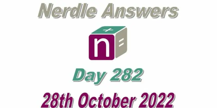 Daily Nerdle 282 Answers - October 28th, 2022