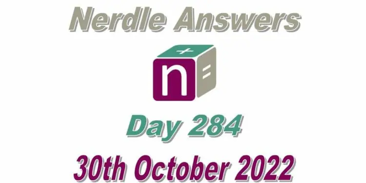 Daily Nerdle 284 Answers - October 30th, 2022