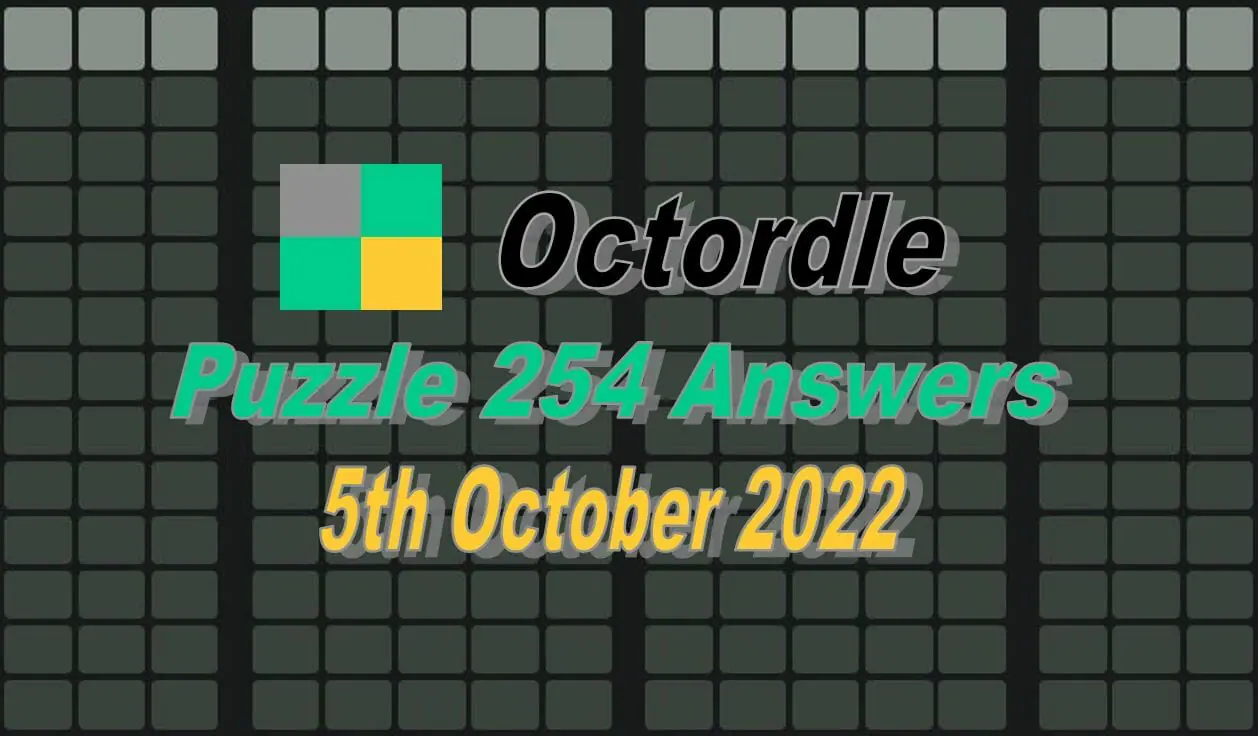 Daily Octordle 254 - October 5th 2022