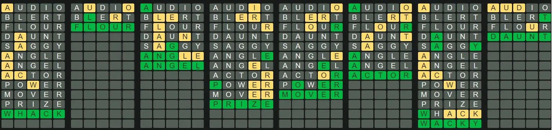 Daily Octordle 256 Answer - October 7th 2022