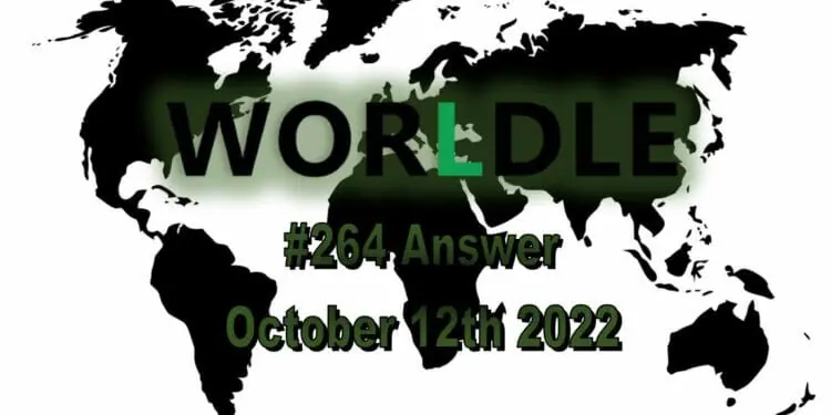 Daily Worldle 264 - October 12th 2022