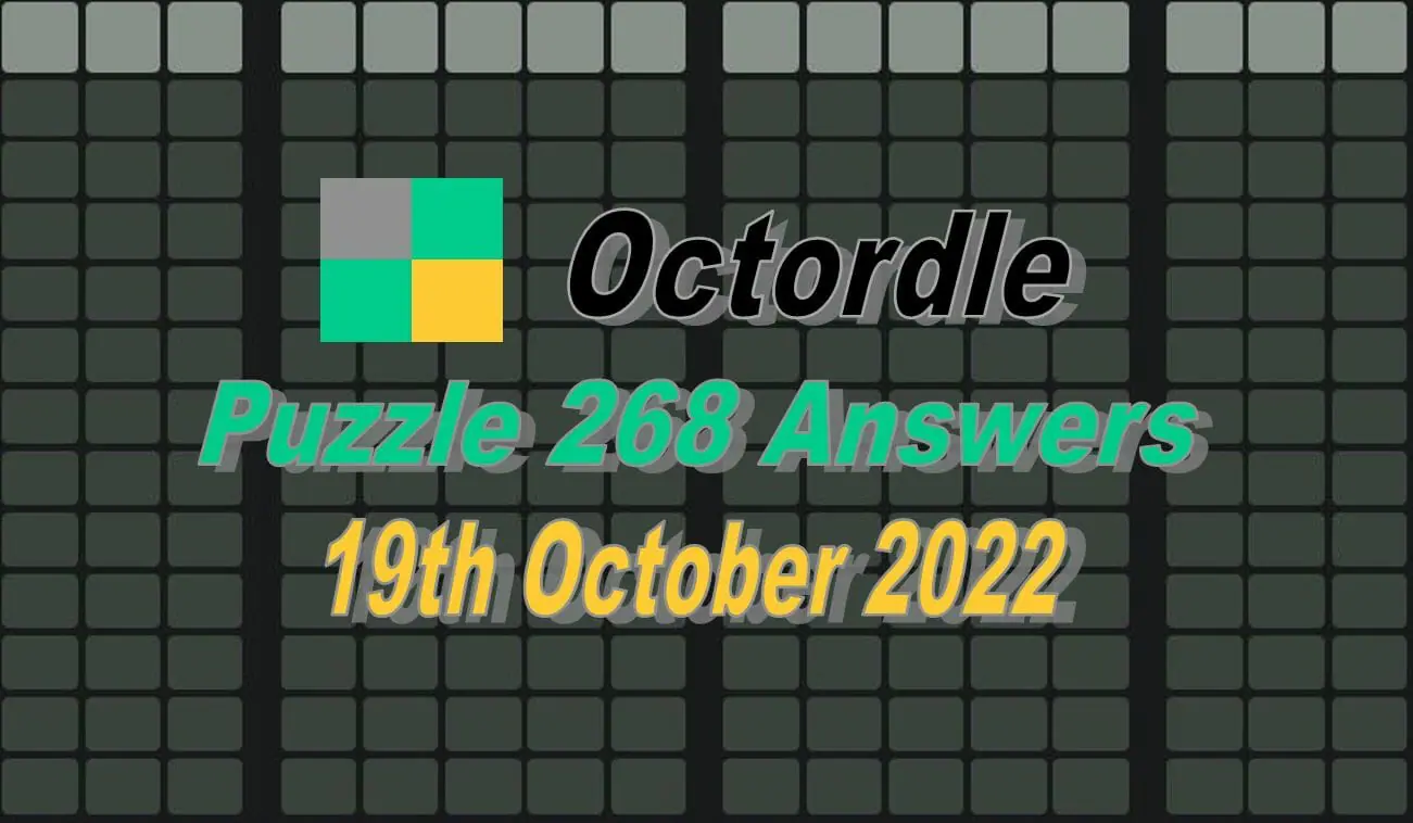 Daily Octordle 268 - October 19th 2022