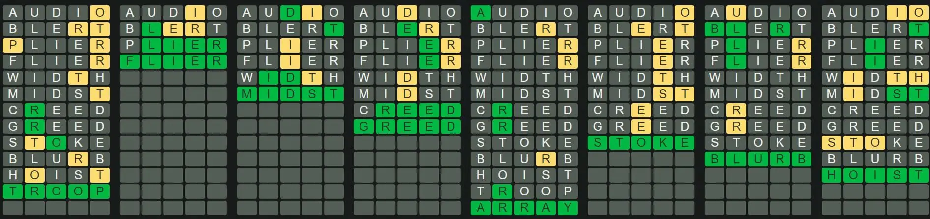 Daily Octordle 274 Answer - October 25th 2022