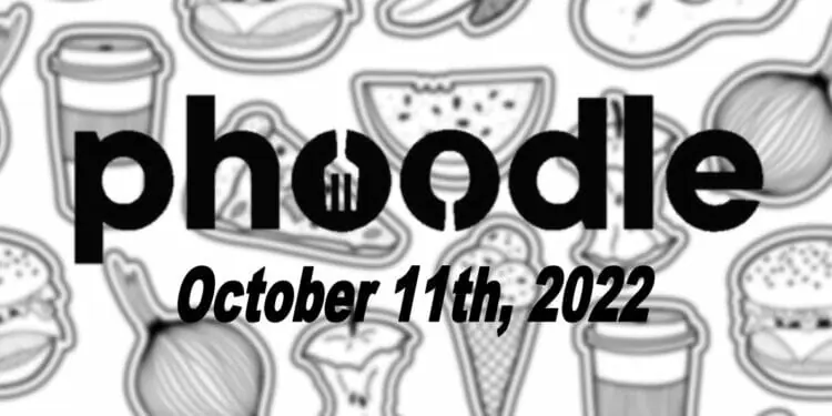 Daily Phoodle - 11th October 2022