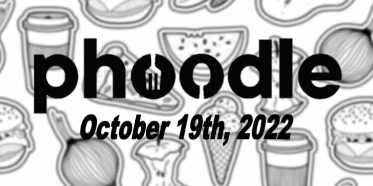Daily Phoodle - 19th October 2022