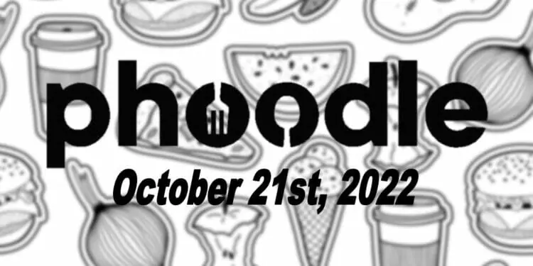 Daily Phoodle - 21st October 2022