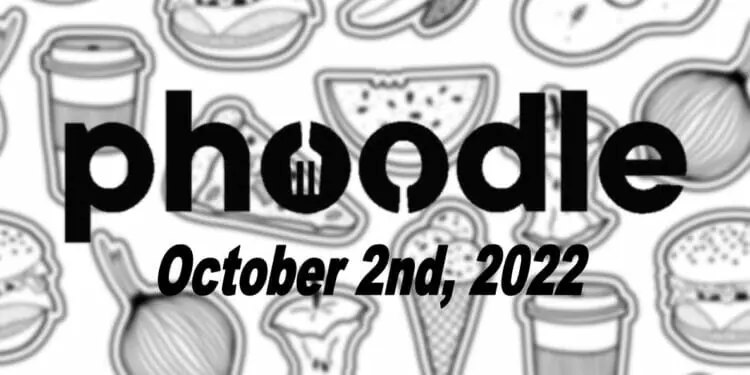 Daily Phoodle - 2nd October 2022