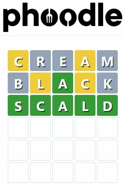Daily Phoodle Answer 147 - 2nd October 2022