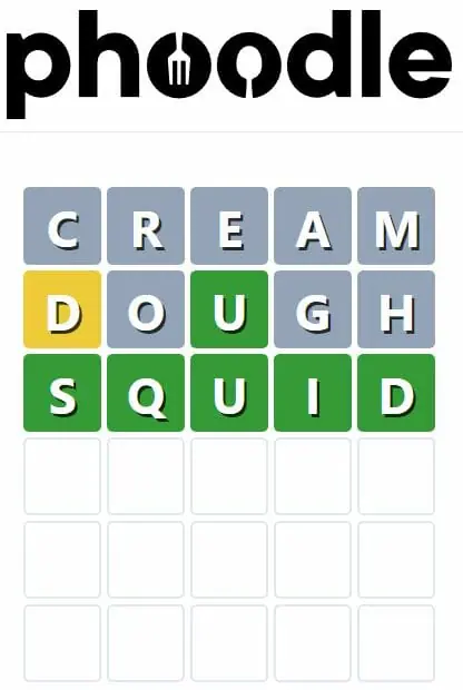 Daily Phoodle Answer 154 - 9th October 2022