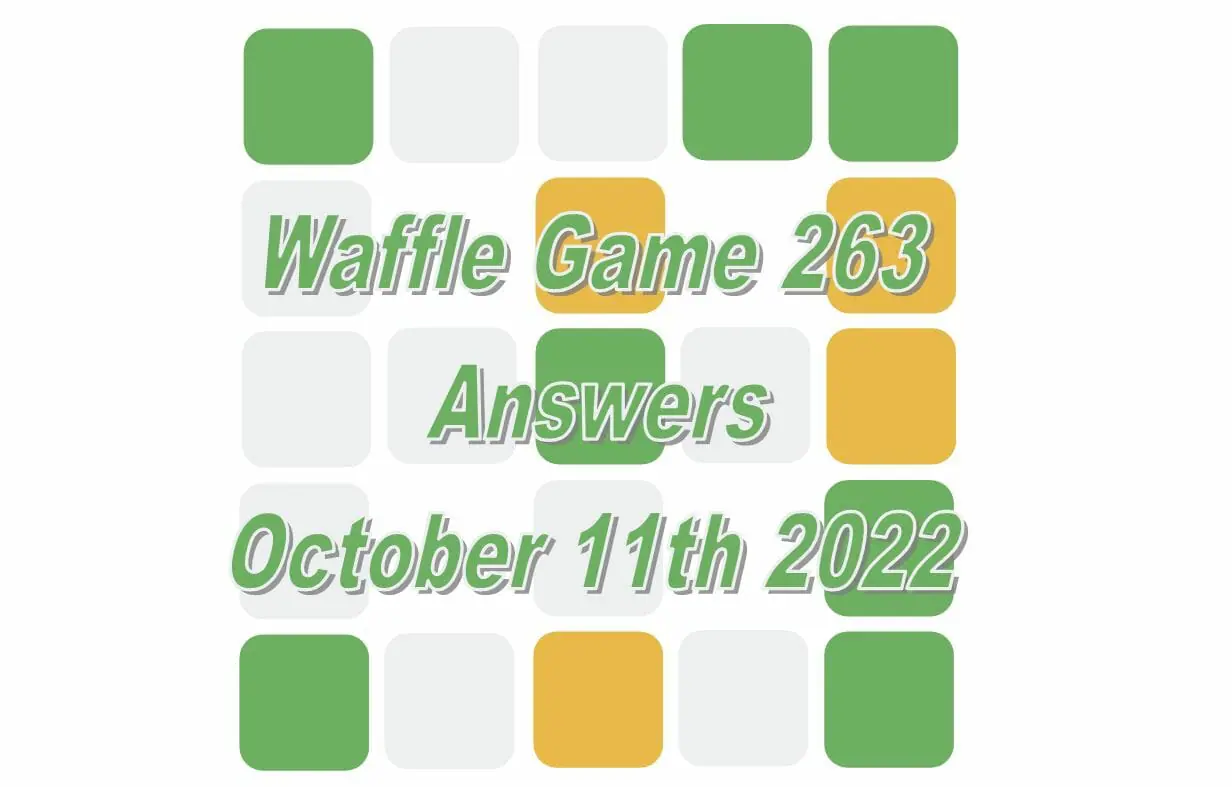 Daily Waffle - October 11th 2022